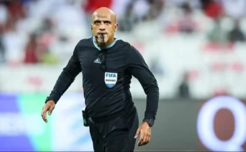 Ahmed Al Kaf Bersyukur Usai Timnas Indonesia Dibantai Jepang 0-4 di GBK Wasit Ahmed Al Kaf yang memimpin pertandingan Bahrain kontra Timnas Indonesia di Kualifikasi Piala Dunia 2026 Sumber : AFC