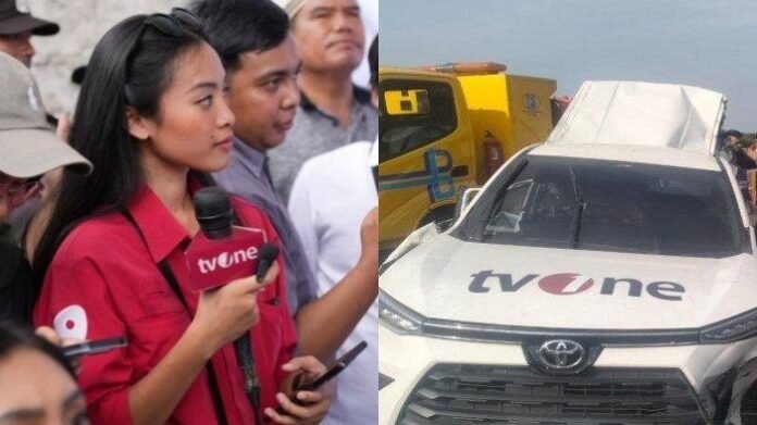 Linkedin Felicia/ Kolase Tribunnews: Felicia Amelinda, kru tvOne yang selamat dari kecelakaan di ruas Tol Pemalang, Jawa Tengah, Kamis (31/10/2024).