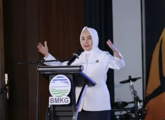 BMKG Ingatkan Warga Sukabumi Tetap Waspada Banjir Bandang Hingga Maret 2025 Kepala Badan Meteorologi, Klimatologi, dan Geofisika (BMKG), sumber foto Dwikorita Karnawati (VOI.id)