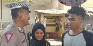 Ibu Hamil di Subang Ngidam Ditilang Polisi, Keinginannya Dikabulkan! Ngidam, Ibu hamil ini minta ditilang polisi di Pamanukan Subang. (Foto: Istimewa)